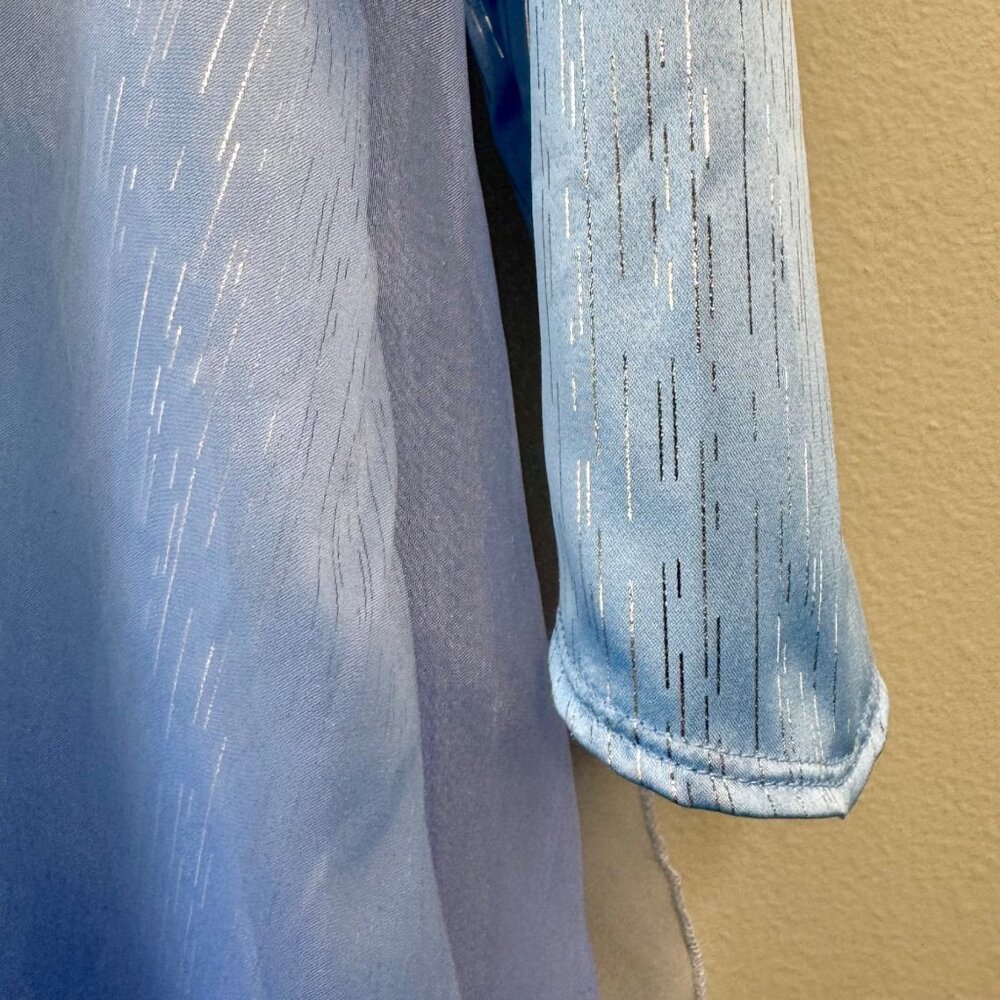 DISNEY Parks Elsa Costume Girls 7-8 Frozen II Queen Elsa Dress Up Attached Cape - Picture 6 of 10